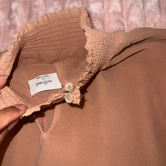 Wilfred Chiffon Peach Blouse in Size XS - Picture 4 of 5